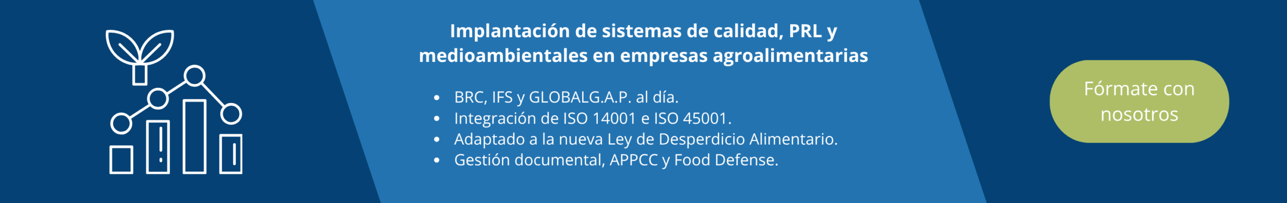 Implantación de sistemas de calidad, PRL y medioambientales en empresas agroalimentarias